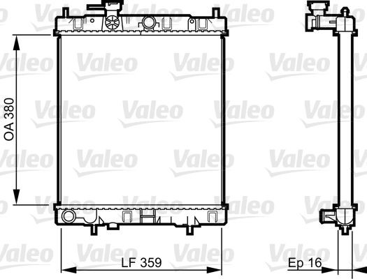 Radiator VALEO 731287 Radiator VALEO 731287