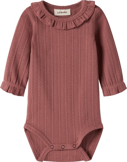 Lil"Atelier Nbfonela Ls Slim Body Lil   WITHERED ROSE   86