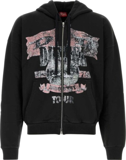Diesel Herre Gensere & Hettegensere Svart L,