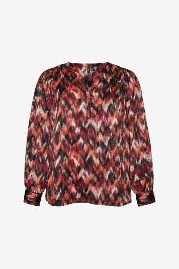 Vero Moda Curve - Bluse vmcOlympia L/S Top Wvn - Lilla