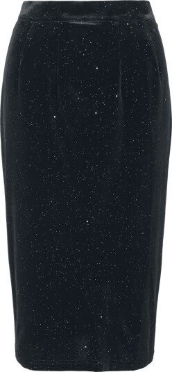 H&R London   Rockabilly Middellangt skjørt   Midnight Spark Skirt   XS til XXL   Damer   svart