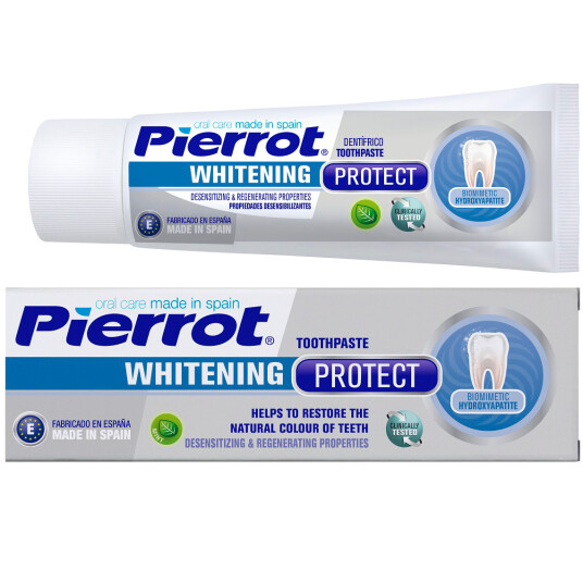 Whitening Tannkrem Pierrot Protect 75 ml. Whitening Tannkrem Pierrot Protect 75 ml.