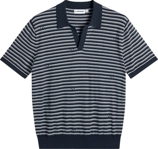 J. Lindeberg Ben Structure Stripe Polo Navy S