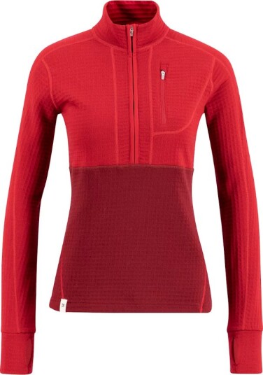 Ulvang Women"s Peak Field Half Zip Midlayer Biking Red/Chilli Pepper L