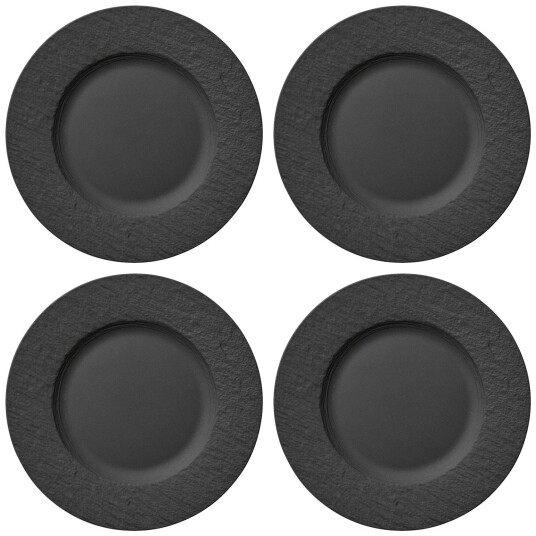 Villeroy & Boch Manufacture Rock Tallerken 27 cm Sort 4 pk
