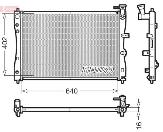 Radiator DENSO DRM45005 Radiator DENSO DRM45005