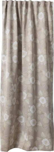 SK Home Gardin 130x220cm Blackout Flora Lys beige