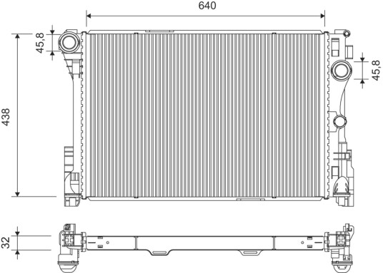 Radiator motorkjøling VALEO 701371 Radiator motorkjøling VALEO 701371