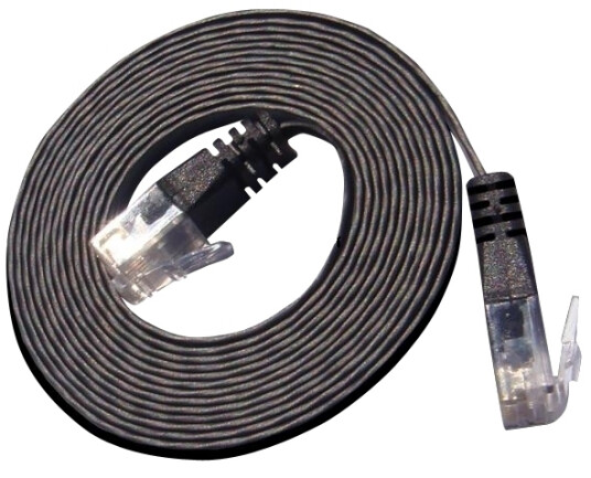 Slim Patchkabler Slim Utp Nettverkskabel Svart 7,5 M Cat6 U/Utp Utp Pkw Slim Kat6 7,5 Sw