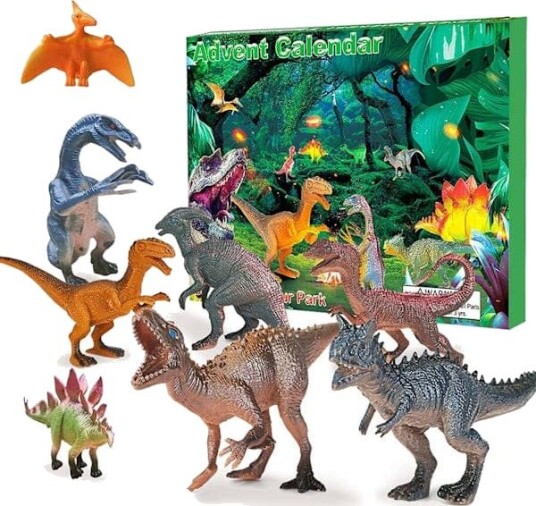 2025 Dinosaur Adventskalender – 24 dagers nedtelling til jul overraskelseslekesett