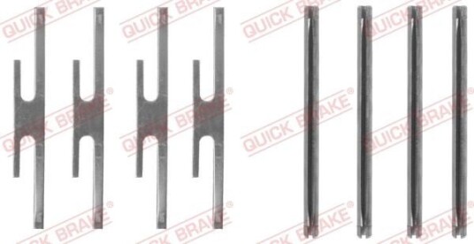 Tilbehørsett, skivebremse belegg QUICK BRAKE 109-1072