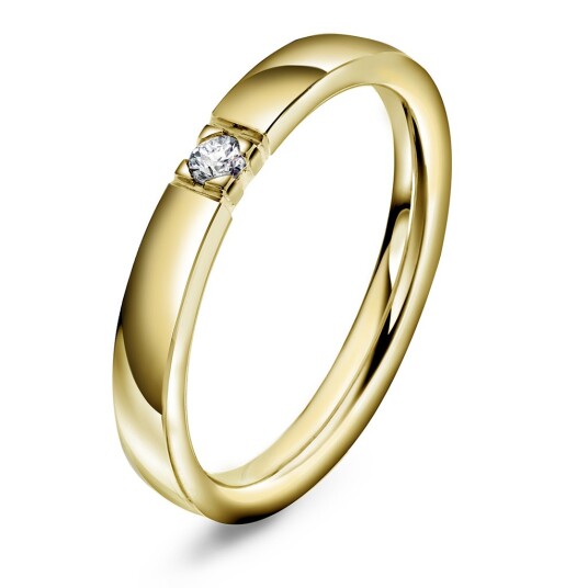 Lady all.ring gg m/dia 0,07ct tw.si, størrelse 56