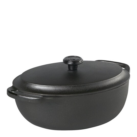 Skeppshult Gryte oval med jærnlokk 4L Skeppshult Gryte oval med jærnlokk 4L