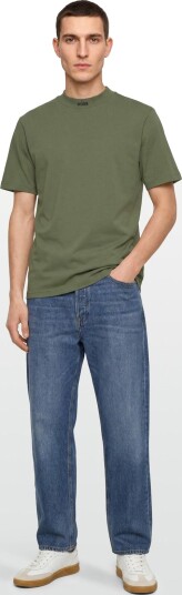 BOSS Tee Collar Khaki green XL