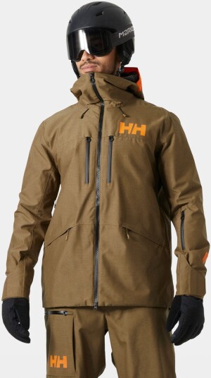 Helly Hansen Herre Garibaldi 2.0 Vanntett Skijakke Brun S