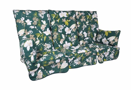 Fritab Verandahuske putesett høy Green botanical Flokk Grønn Fritab Verandahuske putesett høy Green botanical Flokk Grønn