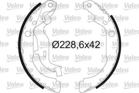Bremsesko sett VALEO 564210