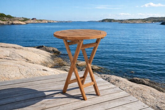 Hagebord Teak Ø60cm sammenleggbart Hagebord Teak Ø60cm sammenleggbart