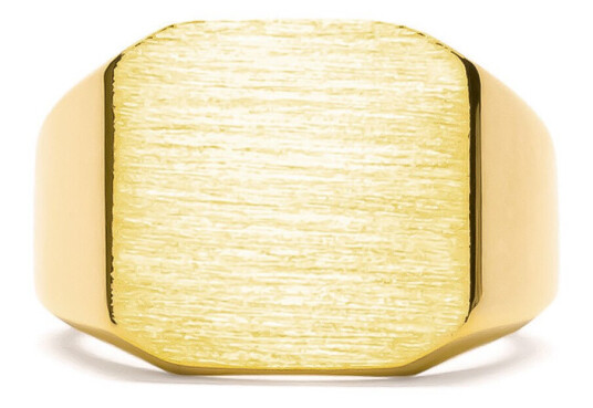 IX Studios Octagon Signet Ring 22 kt. Gullbelagt sølv DMN0290 GD-52 - Unisex - 925 sterling silver