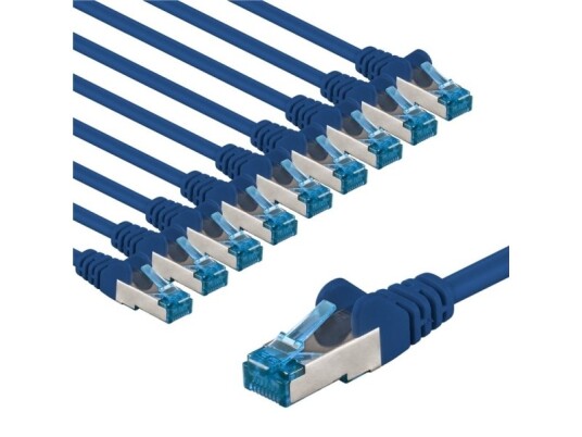 Goobay 67536 5 M Cat6a S/Ftp S-Stp Rj-45 Rj-45 Blå