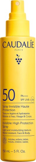 Caudalie Vinosun Invisible Spray SPF 50 150 ml - Dermatologisk Testet Solkrem