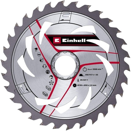Einhell HM O Sagblad - 190x30mm, 2.0mm, 30 tenner