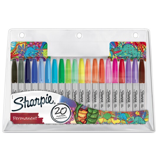 Sharpie Permanent Marker Set Exclusive Colour Assortment Fine Point 20 Count Sharpie Permanent Marker Set Exclusive Colour Assortment Fine Point 20 Count