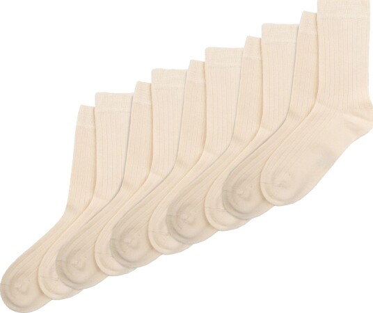 minipop Minipop® Noos Bamboo Socks 5 Pack - Cream - 27/30Y minipop Minipop® Noos Bamboo Socks 5 Pack - Cream - 27/30Y