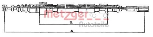 Metzger Tautrekk parkeringsbrems METZGER 10.746