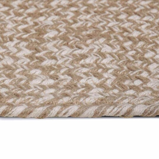  Teppe Naturlig og hvit 80 x 200 cm Jute