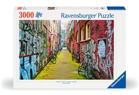 Ravensburger puslespill 3000 brikker Gatekunst i Amsterdam