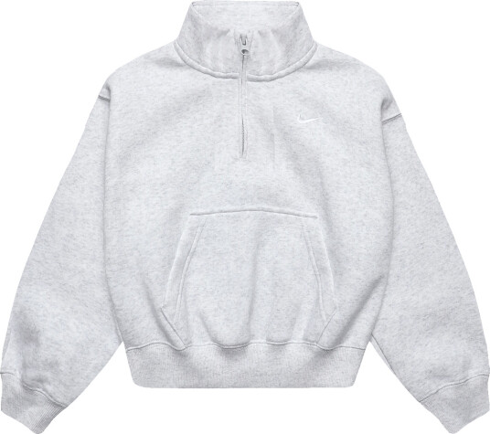 Nike G Nsw Studio Flc Qz Os Top Grey 122 128 Nike G Nsw Studio Flc Qz Os Top Grey 122 128