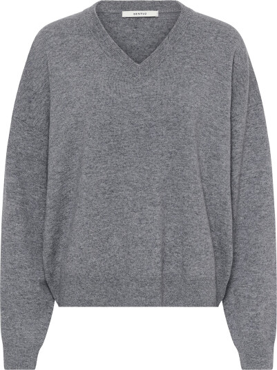 Gestuz Gzmanzi V Pullover Grey S Gestuz Gzmanzi V Pullover Grey S
