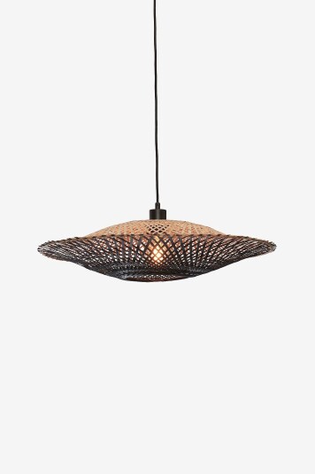 Good&Mojo   Hengende taklampe omvendt Kalimantan 60x15 cm Flerfarget