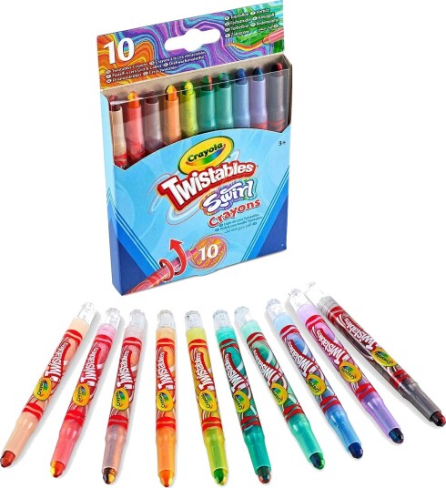Crayola Crayola 10 Swirl Mini Skrubare Fargestifter Multi Patterned One Size