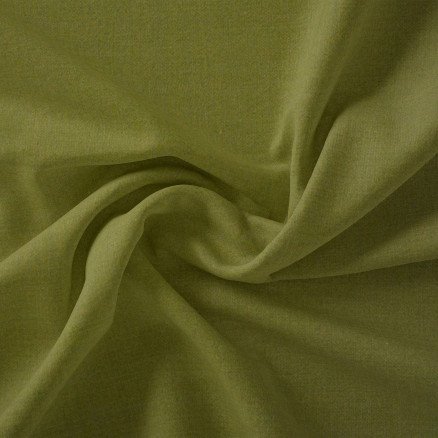 Stoffabrics Swan Solid Bomullslerret Stoff 150cm 805 Army grønn 50cm