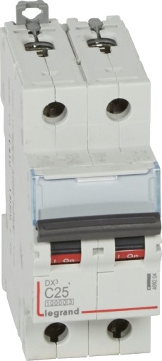 Legrand DX3 MCB automatsikring C25 2P 2M 10/16kA