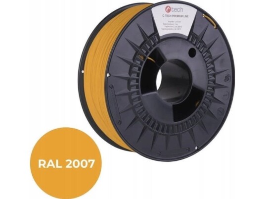 Filament 3D C-Tech Premium Line Pla Ral2007 1,75Mm 1Kg Luminous Bright Orange