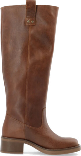 Bianco Biamary Knee High Pull On Boot Pull Up Leather - Brown - 40 Bianco Biamary Knee High Pull On Boot Pull Up Leather - Brown - 40