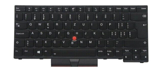 Lenovo Chicony - Brbart tastatur - til utskifting - Sveitsisk - Svart