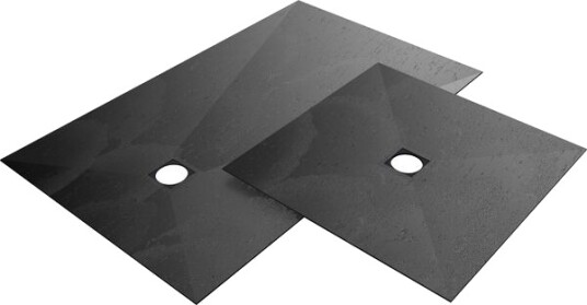 Wedi Topplate Fundo Primo Sentralt 900 Sort