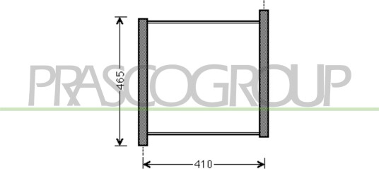 PRASCO ME305R001 Radiator motorkjøling