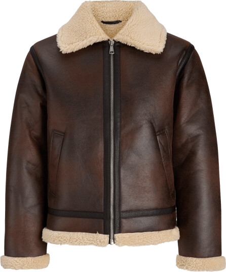 Jack & Jones Jornorrebro Aviator Jacket Sn Brown XL