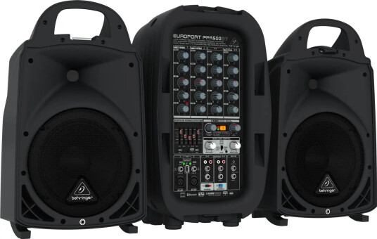 Behringer Europort PPA500BT 6 Kanals Bærbart PA System Behringer Europort PPA500BT 6 Kanals Bærbart PA System