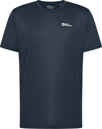 Jack Wolfskin Men"s Tech Tee Midnight Sky L Jack Wolfskin Men"s Tech Tee Midnight Sky L