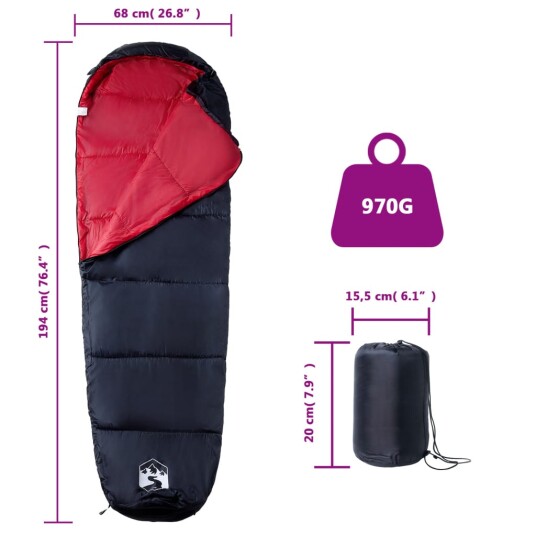 vidaXL Sovepose for voksne camping 3 sesonger vidaXL Sovepose for voksne camping 3 sesonger