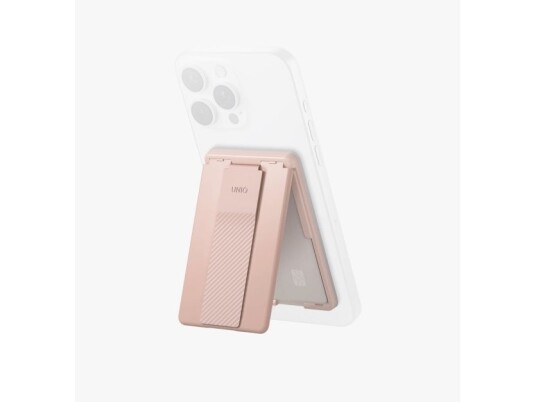 Dėklas Uniq Heldro Id Magnetisk Lommebok Med Støtte Og Armbånd Rožinis/Blush Pink