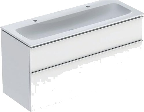 Møbelsæt Icon Smal 2 Skuf 120X63 Hvid Bl