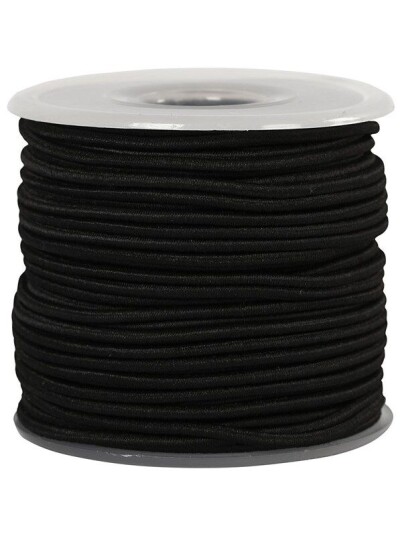Creativ Company Elastic Black 25m