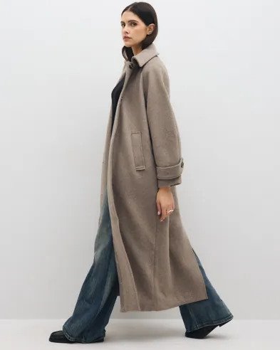 Neo Noir - Beige - Keaton Wool Coat